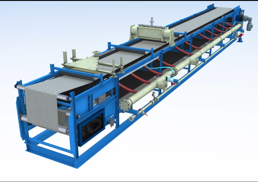 水平橡胶带式真空过滤机